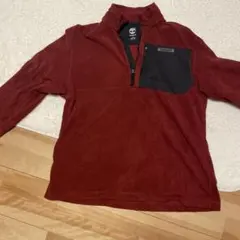 Timberland 赤 ハーフジップ フリース L