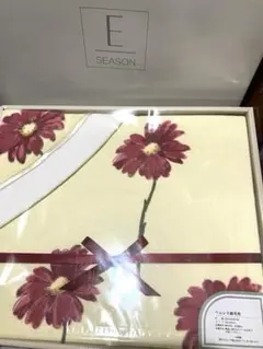 西川リビング♦️ヘムレス綿毛布　花柄・新品未使用品