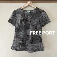 FREE PORT美品　トップス　ドット　REDUインターフェイスのサムネイル