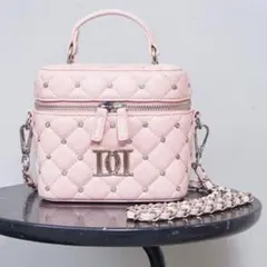 darich ダーリッチ　キルティングビジュースクエアミニバッグ　PNK 旧型