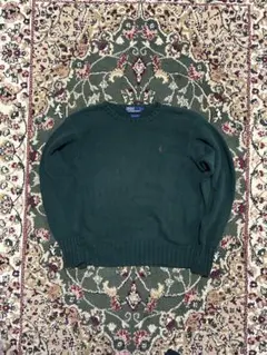 90s Polo by Ralph Lauren ダークグリーン セーター