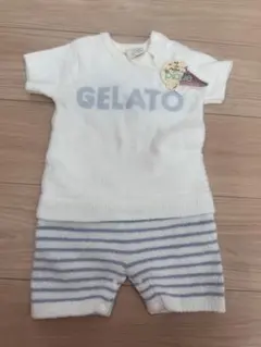 ジェラートピケ 半袖　ロンパース 80-90