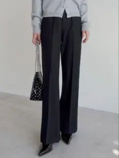 【お値下げ◎】完売品Re:EDITアルガンオイル加工セミフレアパンツ新品未使用