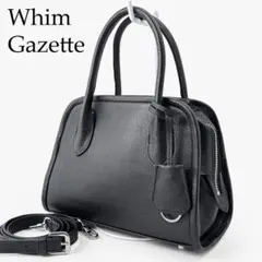 【極美品】 ウィムガゼット Hoaw. ミニボストンバッグ 2way ショルダーのサムネイル