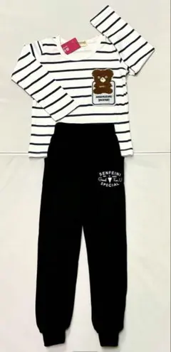 キッズ服　【 130cm 】上下2点セット　こども服長袖Tシャツ　ロングボトムス