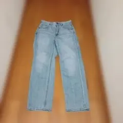 GU ハイウエストストレートジーンズ ライトブルー Mサイズ