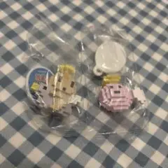 たまごっち　ドットフィギュアチャーム2点 くりてん まるてん