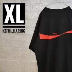 コカコーラCokeキースヘリングUTユニクロ美品Tシャツ黒XL
