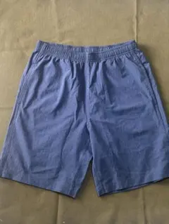 【未使用・美品】PLUS ONE ショートパンツ ネイビー Mサイズのサムネイル