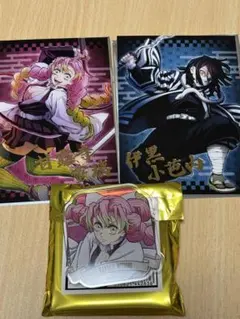 B*y様 鬼滅の刃 トレーディング箔押しブロマイド アクリルバッジ 甘露寺蜜璃