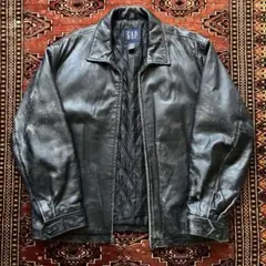 オールド GAP 90sレザージャケット L 黒 ヴィンテージ old 雰囲気