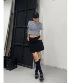 LAGUA GEM RONDOM SHIRRING ハーフスリーブトップスのサムネイル