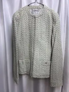 CHANEL シャネル　レザージャケット　カメリアのサムネイル