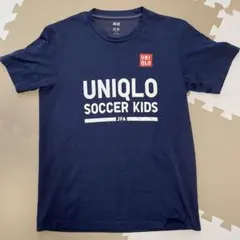 UNIQLO SOCCER KIDS JFA Tシャツ ネイビーのサムネイル