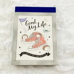 平成レトロ　メモ　Good My Life ハリネズミ メモ帳 ファンシー レア