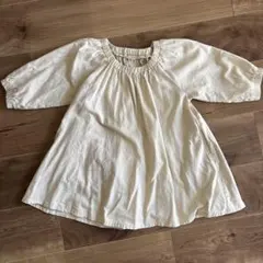 【値下げしました】petit main アイボリー ワンピース