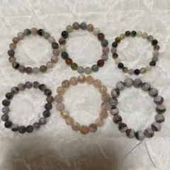 瑪瑙　アゲート　天然石　ブレスレット　セット　②
