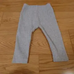 【おまとめ割200円引き】ユニクロ グレー リブ編み ベビーレギンス 80