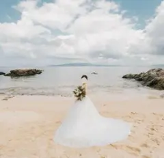 【アールイズにて使用】ウェディングドレスのオーバースカート