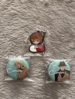 名探偵コナン 缶バッチ 灰原哀&赤井秀一&ベルモット