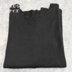 しまむら Lサイズ レディース 2wayニット薄手 グレー