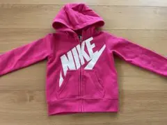 NIKE ピンク ジップアップパーカー 98-104cm