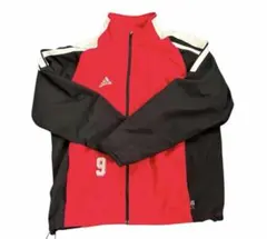アディダス（adidas）赤色ヴィンテージナイロンジャケット　90s