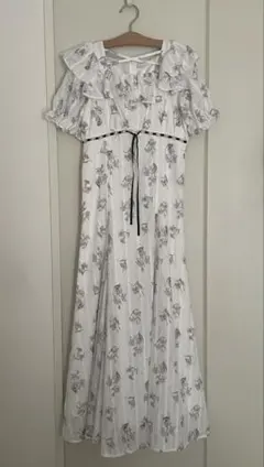 evelynバストリボン花柄OP