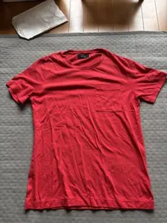 Blue Work レッド Tシャツ ポケット付き