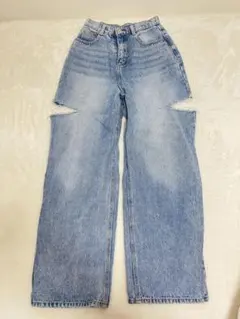 GRL マルジェラ風 サイドカッティングデニムパンツ