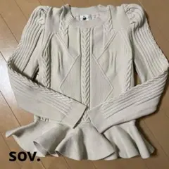 ペプラム ニット