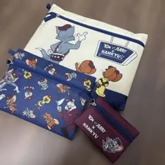 トムとジェリー × HANKYU ポーチセット 阪急電車　保管品