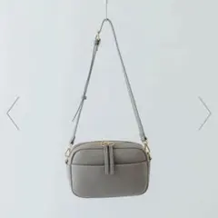 プレーンショルダーバッグ　グレー　ロデスコ　RODESKO