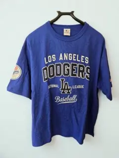 【未使用】ロサンゼルス・ドジャース　Tシャツ 別注ワッペン刺繍 半袖 L