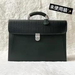 未使用級✨バーバリー ダレスバッグ エンボスチェック ビジネス グリーンのサムネイル