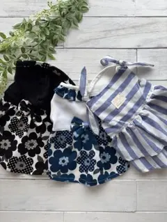 【特売品】Sサイズ 犬服 ワンピース ハンドメイド 3枚セット