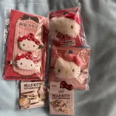 値下げします！　ハローキティちゃん　ヘアクリップなど5点セット
