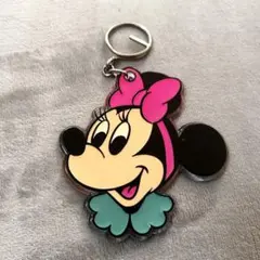 【レトロ】ディズニー　ミニーマウス　アクリルキーホルダー