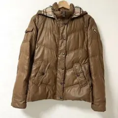 バーバリーブルーレーベル ダウンジャケット フェザー ロゴ ノバ