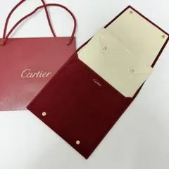 Cartierカルティエジュエリーケース　ネックレスポーチ　ショッパー付き