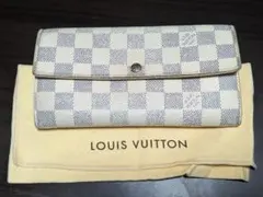 ルイヴィトン　ポルトフォイユ　サラ　ダミエアズール　長財布