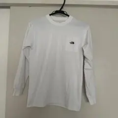 THE NORTH FACE 長袖ポケットTシャツ ホワイト 記名ありのサムネイル