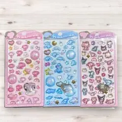 サンリオ　キティ　シナモン　マイメロ　うるちゅるポップ　シール　硬い　3シート❣️