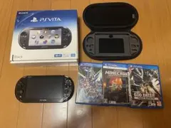 美品PSVITA PCH-2000 ブラック 本体　カード8GB 他付属品あり