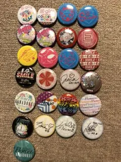 E-girls Flower 缶バッチ