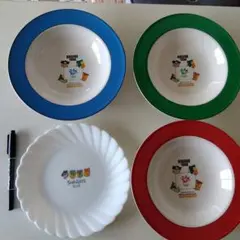 スノーレッツ 皿 4枚セット　マクドナルド　山崎製パン春のパンまつり　レトロ