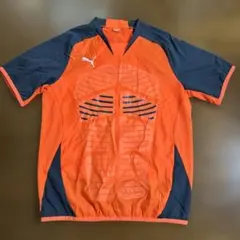 Puma ピステ・ウィンドブレーカー オレンジ・ネイビー　Lサイズ