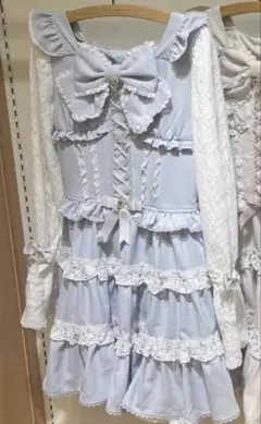 リズリサ　lizlisa ワンピース　水色