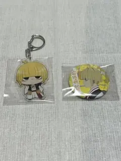 アニメキャラクター キーホルダー&バッジセット　山田浅エ門ふち