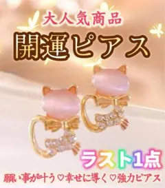 願い事叶う奇跡を呼び起こす開運ピアス （ラスト1点）